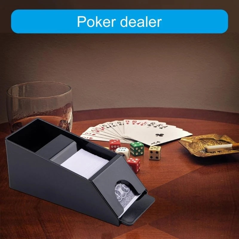 4/6Deck Plastic Blackjacks Dealing Shoe Pokers Dealer Playing Card Shuffler