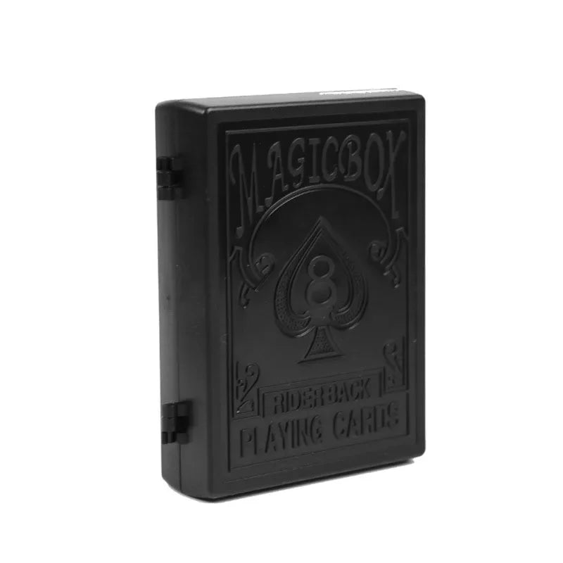 Magic Restoration Box Magic Black Plastic Box Shredded Paper Card Restoration Close-up Magic Beginner Simple and Easy To Learn