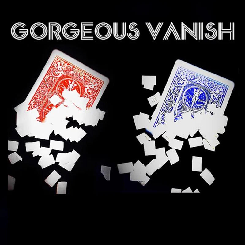 Gorgeous Vanish Magic Tricks Playing Card Vanishes to Snowflakes Appearing Card Change Magia Close Up Street Illusions Gimmicks